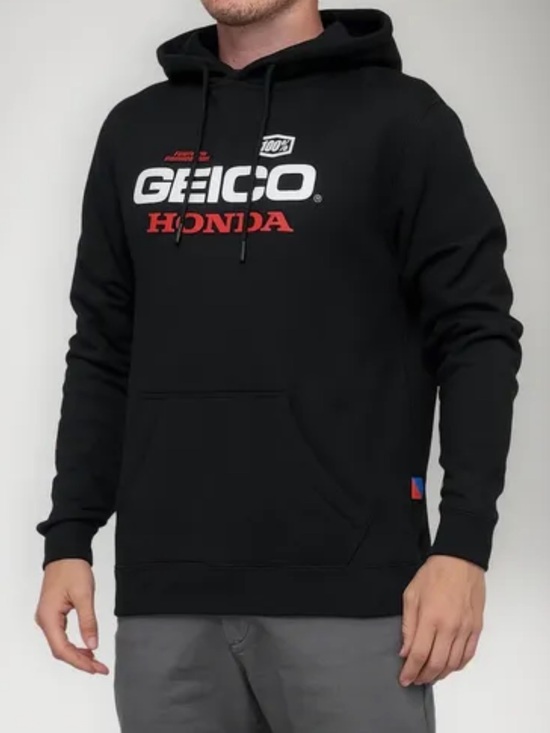 100% Geico Honda Factory Connection Hoodie Sweatshirt